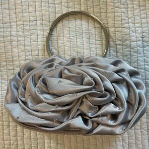 Beaded Silver Women's Handbag